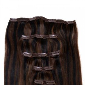 Seamless1 Mocha Blend Clip In 5 Piece Remy Hair 55cm