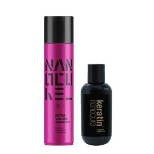 Keratin Nanocure® 3D Extra Volume Set (Treatment 150ml, Shampoo 500ml)
