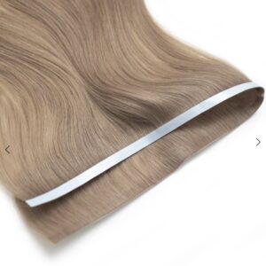 Seamless1 Invisible Tape Weft Hair Extensions Silver Fox 55cm